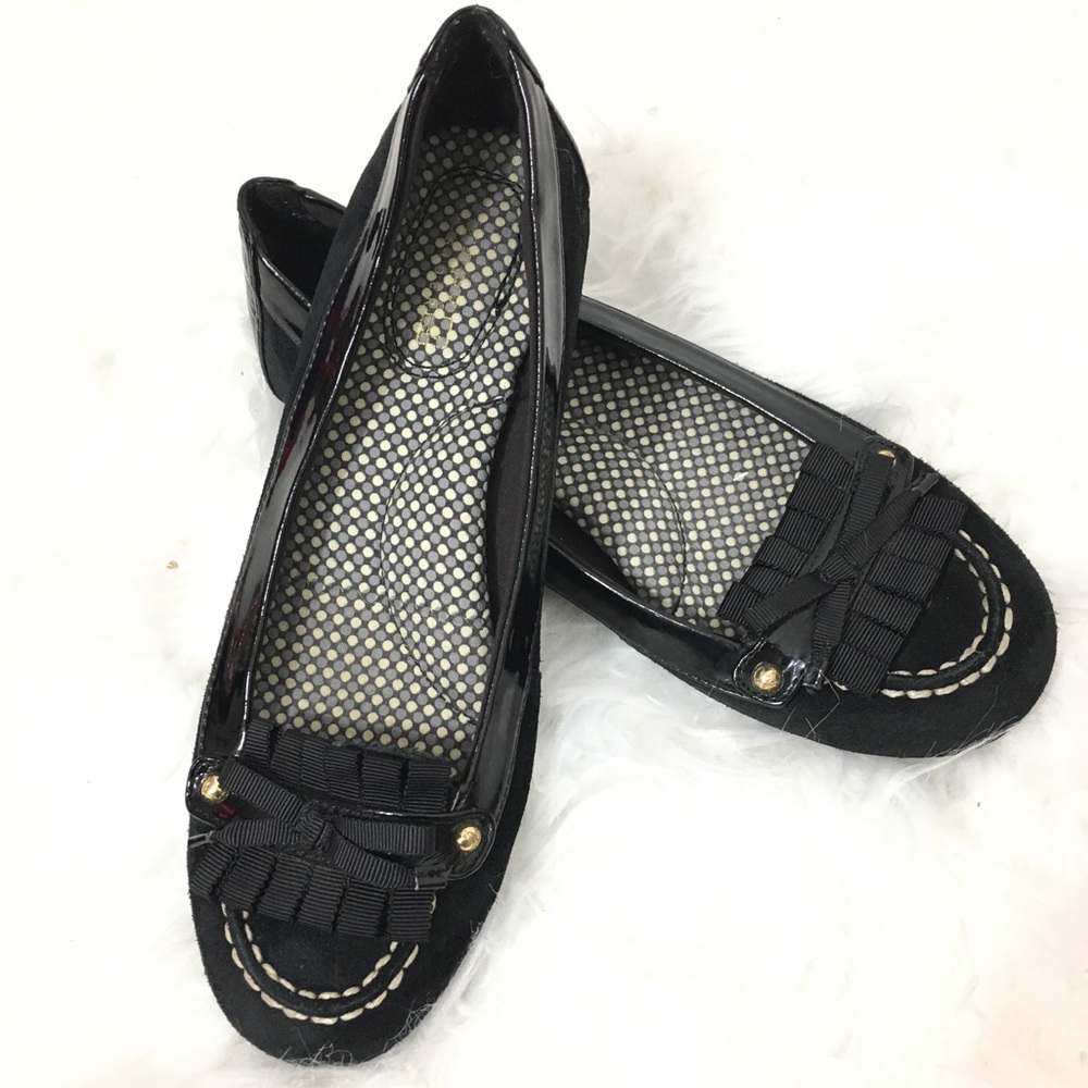 SPERRY womens flat black shoes SZ 6.5 M